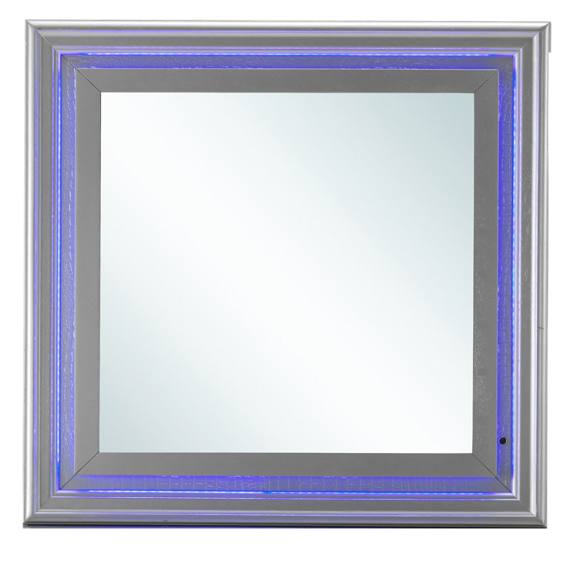 Miroir bas en verre champagne - Glory Furniture G6500-m2 37,72 po Chose profonde