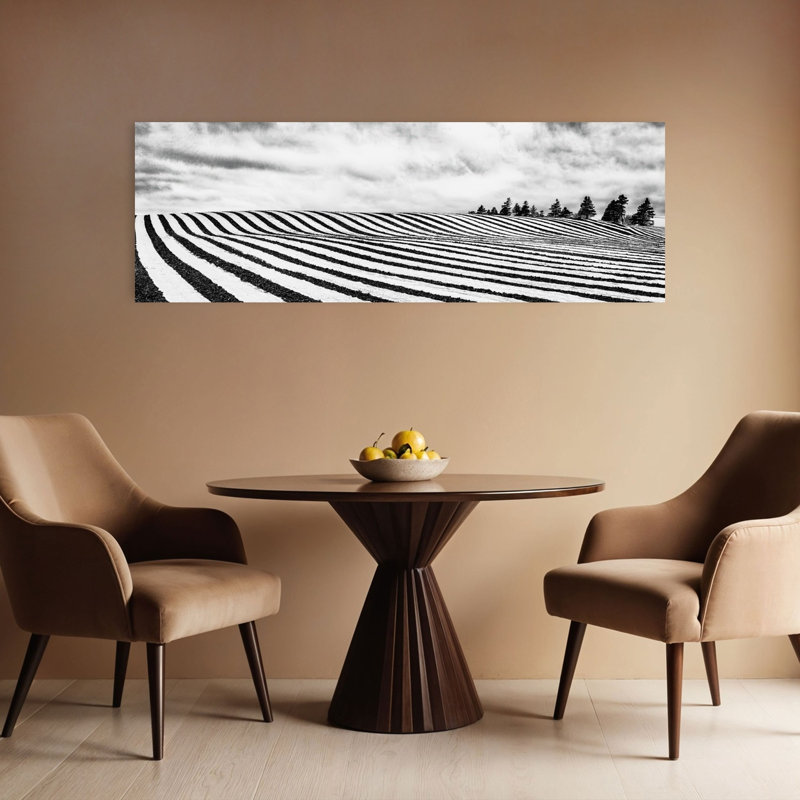 Patterned Winter Landscape by Michel Groleau - Wrapped Canvas Panoramic Print, 121.92 cm H x 40.64 cm W