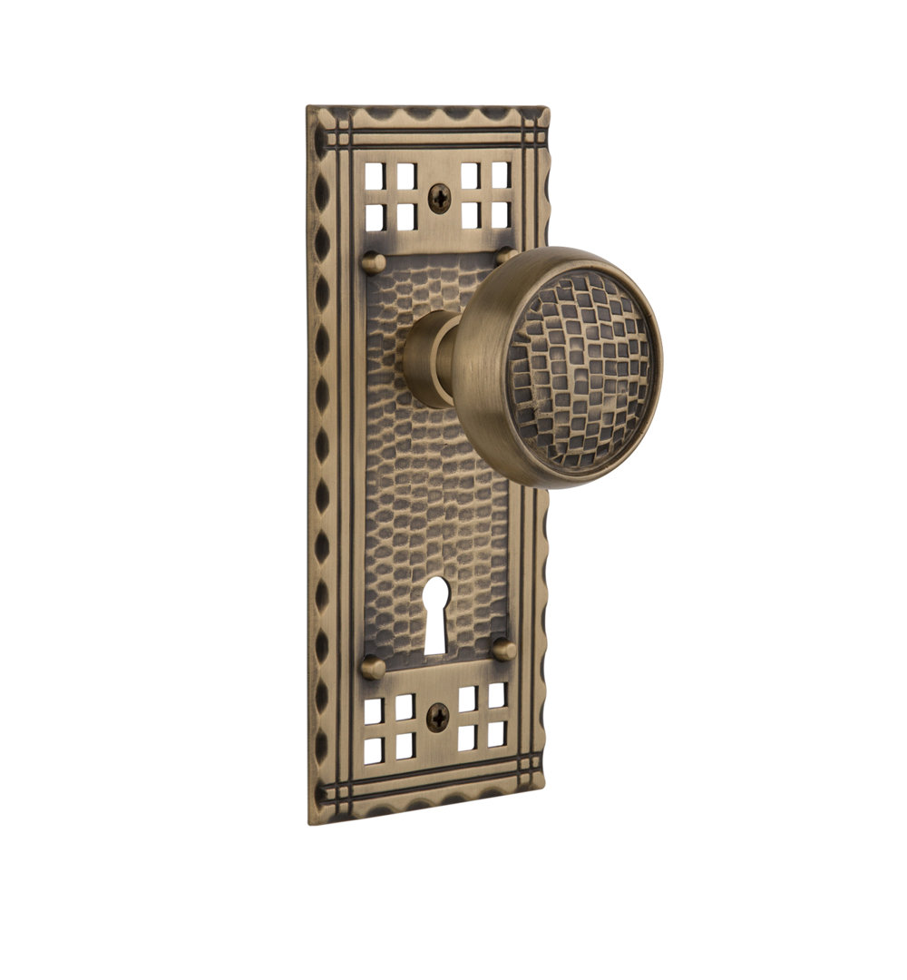 Craftsman Plate with Decorative Keyhole and Craftsman Door Knob Nostalgic Warehouse 