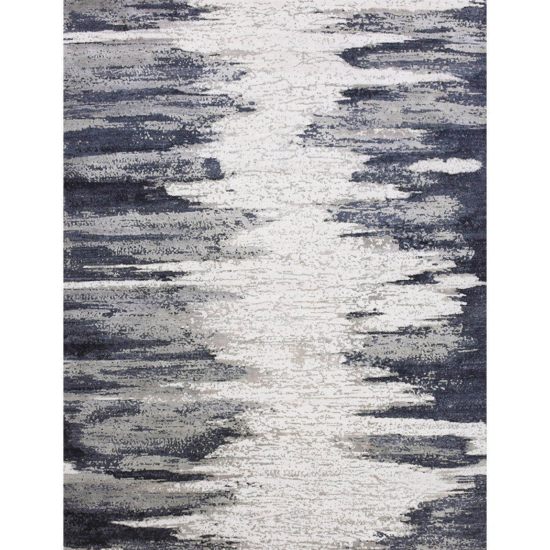 Hand Knotted Area Rug, Rectangle 9' x 12'