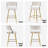 Padded Cushion Metal Legs Modern Bar Stool Set of 2 Gold-974871964