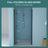36W X 72H Fold Shower Door With Tempered Glass, Matte Black - Bi Design, 1/4 Inch Thick Clear Water Screen , High Grade Stainless Steel Components, Reversible Installation, 180 Overlapping Rotate