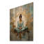 Zen Meditation Position I - Art mural sur bois de pin naturel-1645034413
