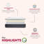 14 po Très grand matelas hybride très grand, mousse multicouche et matelas à ressorts ensachés dans un lit