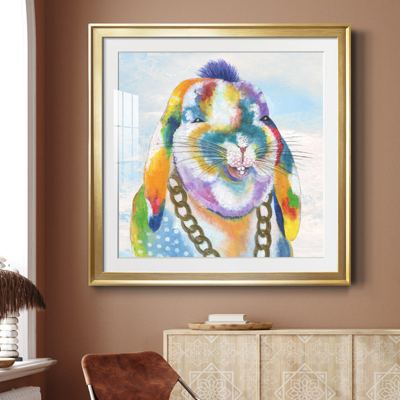 Petites choses - peinture encadrée, Encadrement doré, H 34,5 po x l 34,5 po x P 1,5 po