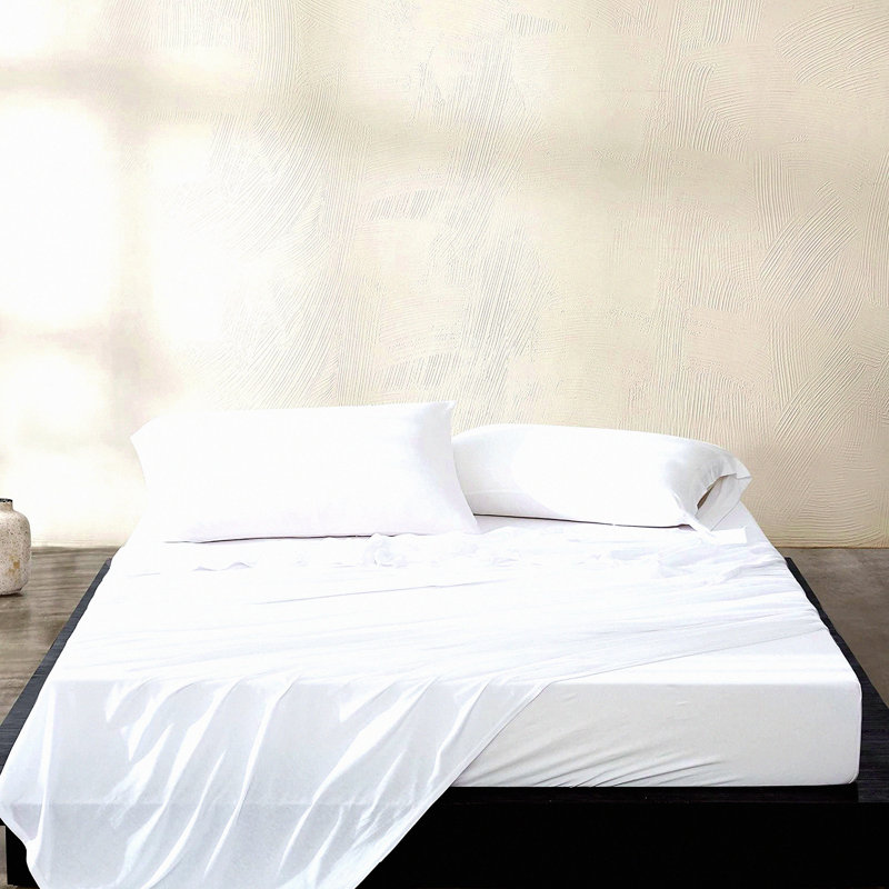 Luxury Cotton Stripe Flat Sheet - 600 Thread Count, Breathable & Wrinkle-Resistant Top Sheet - Bedding Essential - Single Piece