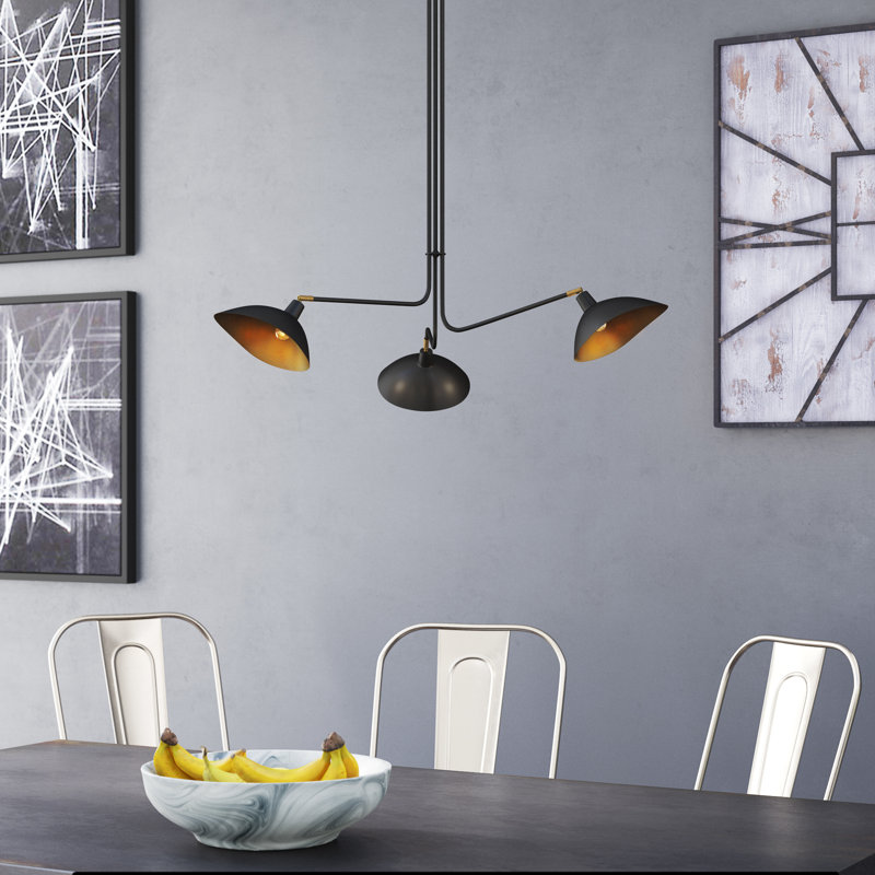 3-Light Shaded Classic / Traditional Chandelier