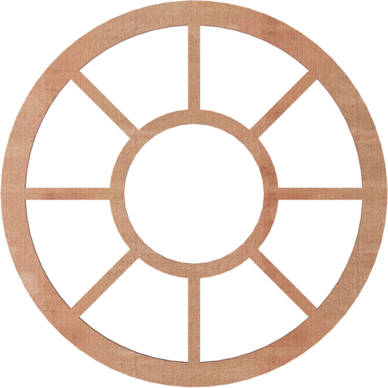 Médaillon de plafond 38 po x 38 po x 13 3/4 po x P 3/4 po Grace, Cerisier, H 20 po x l 20 po x P 0,38 po
