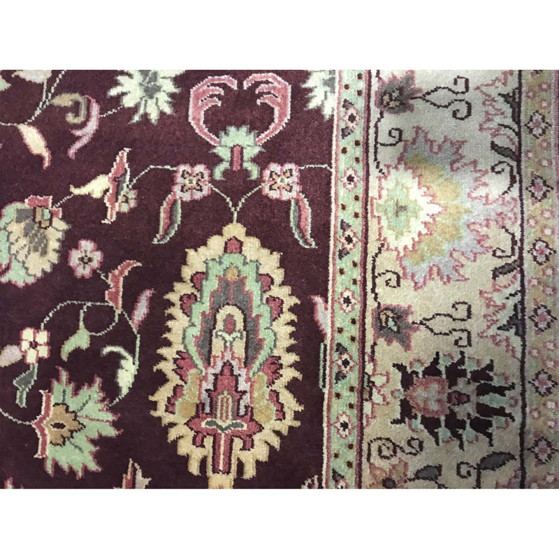 Hand-Knotted High-Quality Red Area Rug