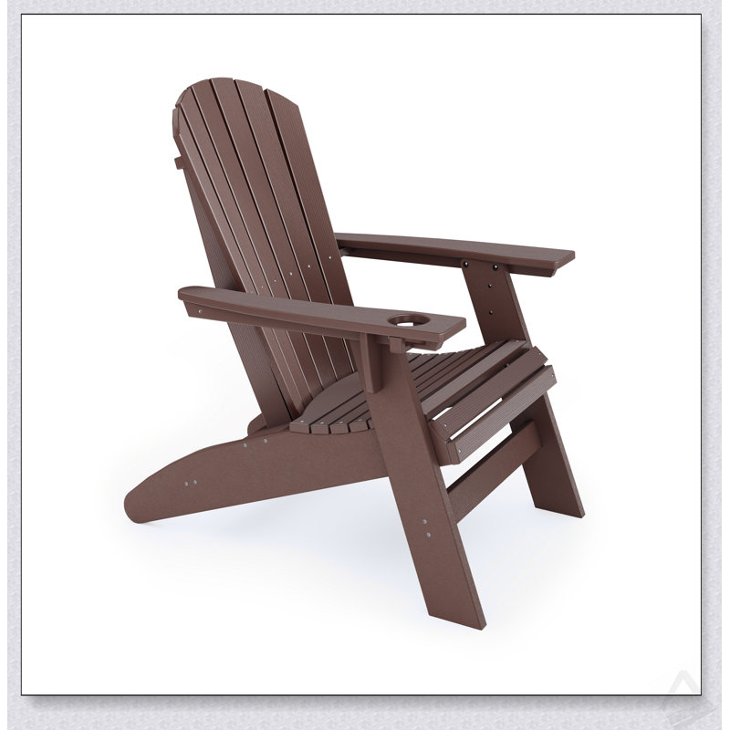 Chaise Adirondack à dossier courbé St. Simons, Brown