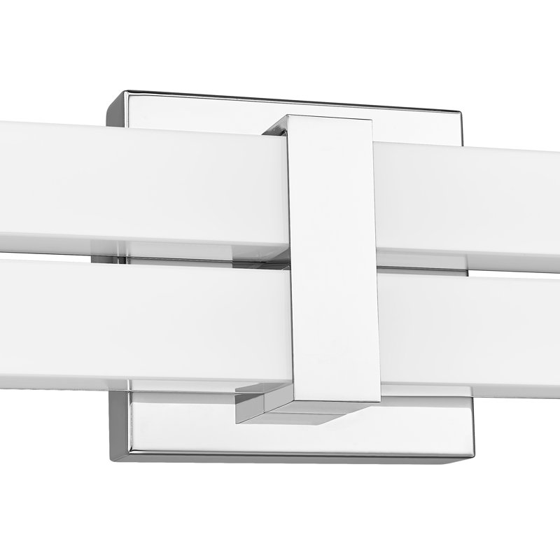 Éclairage pour salle de bain 2 lumières Brinli, Chrome