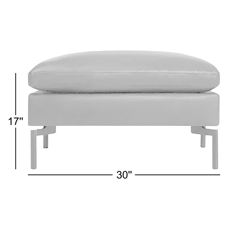 Nouveau repose-pieds en cuir New Standard, Cuir véritable brun foncé