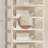 Cream-Colored Plastic Shoe Rack With 8 Shelves, Movable Storage Cabinet For Home And Dorm