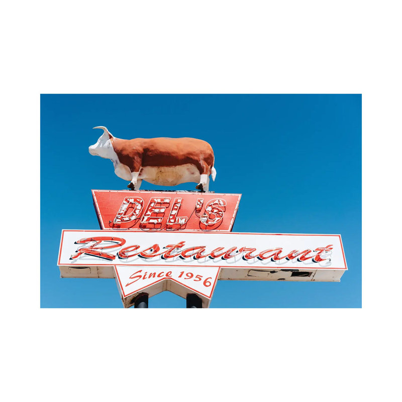 Route 66 Restaurant by Bethany Young - Print on Canvas, Wrapped Canvas, 45.72cm H x 66.04cm W x 3.81cm D