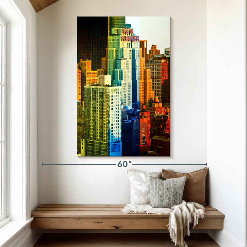 Aime Art Buildings - Manhattan, H 51 po x l 34 po