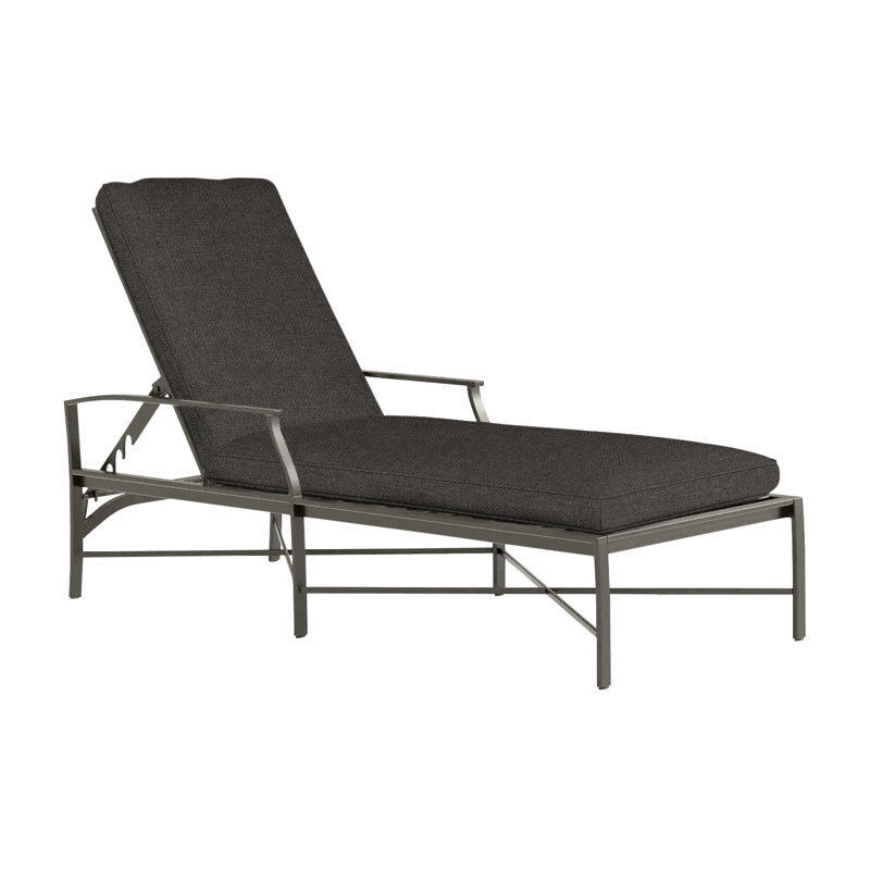 Chaise longue d'extérieur Monaco, Welt, Gris ardoise, Fossile de Vérone
