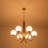 6 - Light Glass Bubble Dimmable Sputnik Sphere Chandelier