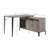 L-Shape Writing Desk With Side Cabinet-1962169596