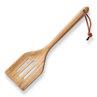 Acacia Wood Slotted Spatula 12 Inch