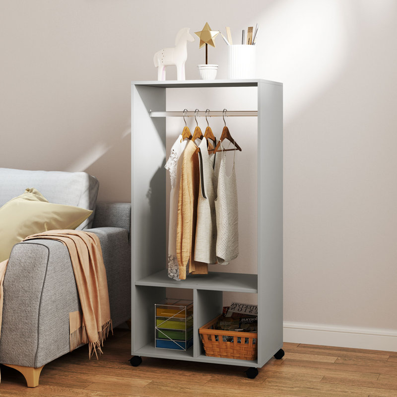 Shonia 60cm Rolling Clothing Rack