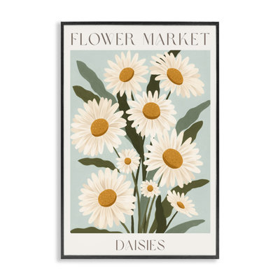 «Flower Market Daisies», giclée encadrée, design par Courtney Haley