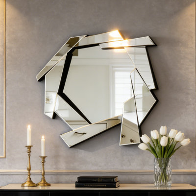 Dantas 71.5x80CM Wall Mirror Asymmetrical Accent Mirror