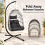 Fauteuil à œufs pliable en osier Albie-1635648956