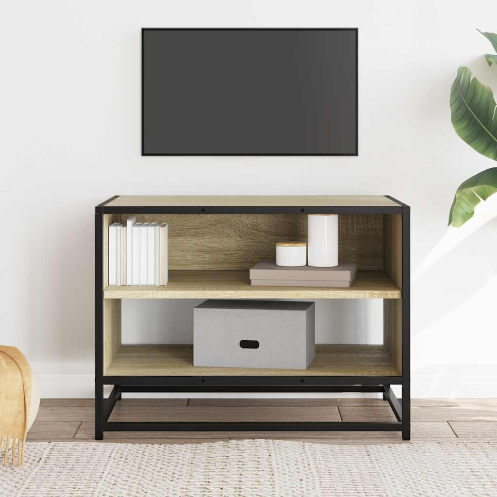 Vidaxl TV-Schrank RÃ¤uchereiche 61X40x46 Cm Holzwerkstoff Und Metall