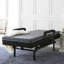 Sommeil réglable pour se tenir debout - matelas en mousse à mémoire de forme avec housse à fermeture à glissière, fonction d'assistance au levage, télécommande câblée, rails de garde rembourrés, capacité de charge de 450 lb, métal bleu avec télécommande pour assistance, limite de poids,
