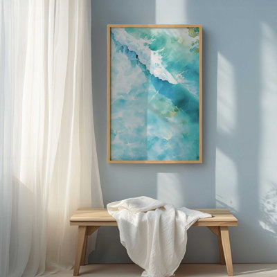 Ocean Veins Aerial II Framed Print