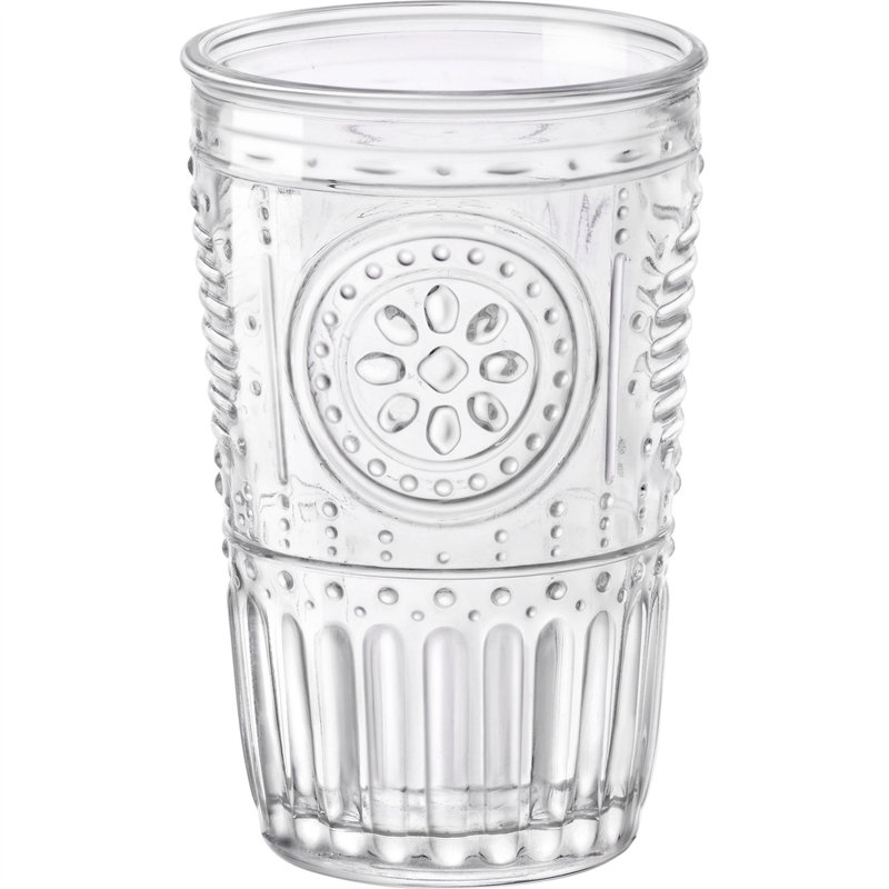 Bormioli Rocco Romantic Highball Glasses, Clear, 340ml, 6