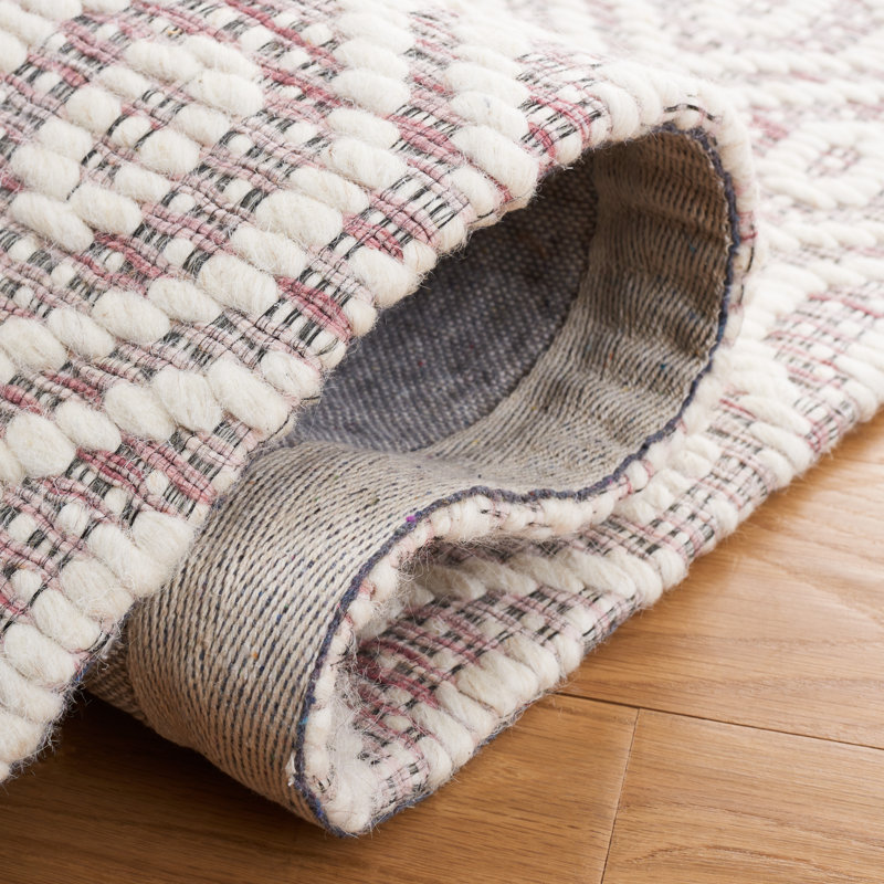 Jayliz Hand Woven Performance Geometric Rug, Square 6'