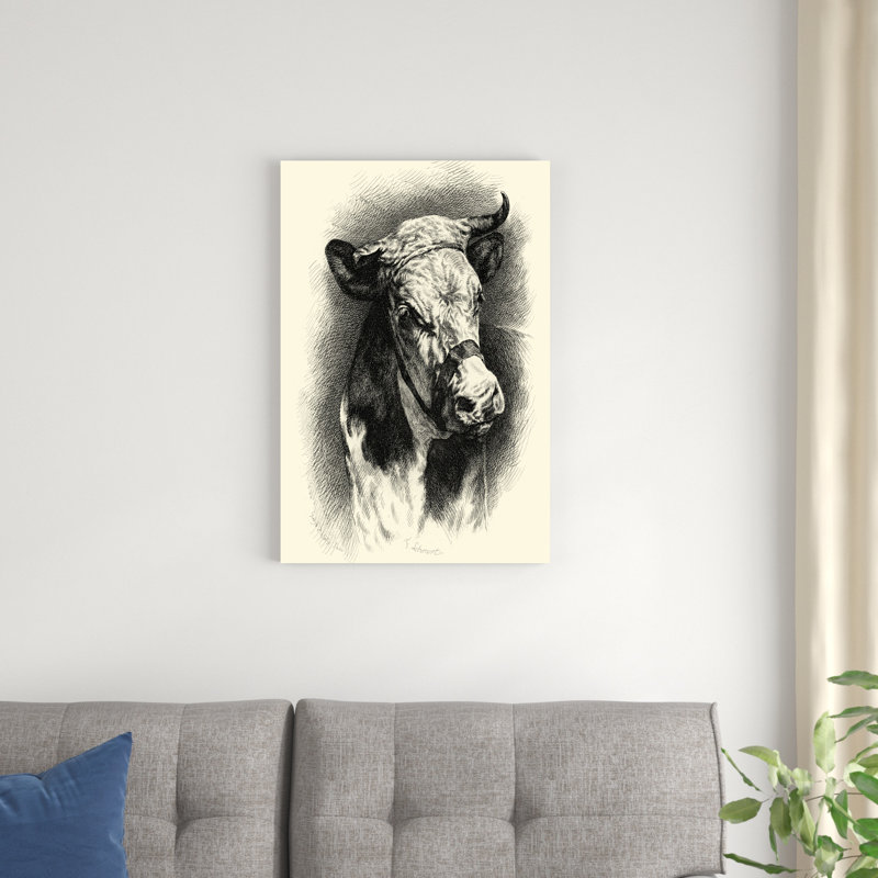 Bétail antique I, H 30 po x l 20 po x P 1,25 po