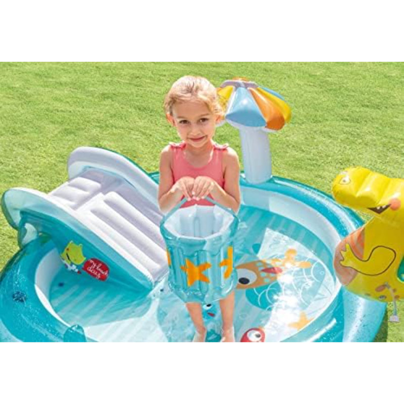 Centre de natation gonflable pour l'extérieur pour enfants 6,6 pi x 5,6 pi x 4 po Gator