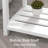 Farmhouse White Side Table With Oak Finish, Rustic End Table With Storage Shelf For Living Room Or Bedroom