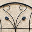 Ensemble de 4 treillis de jardin en métal antirouille de 19,7 po pour plantes grimpantes support de fleurs extérieur noir-1692052098