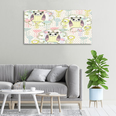 Owls - No Frame Print on Canvas