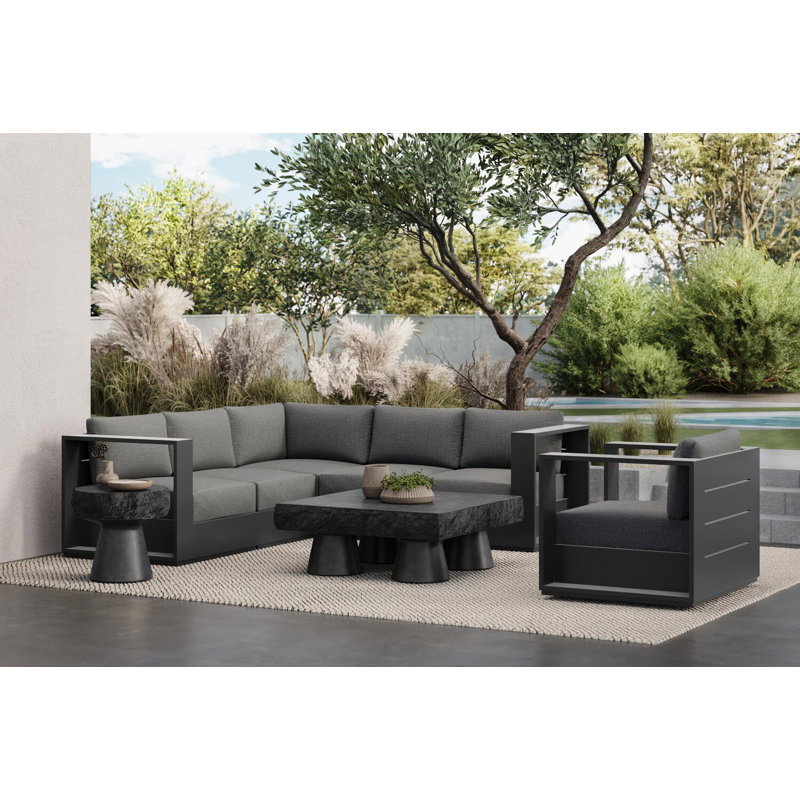 Sydney Swivel Club Chair Cushion, Charcoal, Slate
