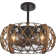 17” Cage Ceiling Fan With Light, Rustic Farmhouse Ceiling Fan With Remote Control, Low Profile Ceiling Fan Light