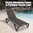 Outdoor Lounge Chair, 2 Pieces Aluminum Plastic Patio Chaise Lounge With 5 Position Adjustable Backrest-2098003504