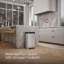 Reset 8 Gallon Kitchen Trash Can, Stainless Steel Hand Free Step Trash Can with Quiet-Close Lid-1503978201