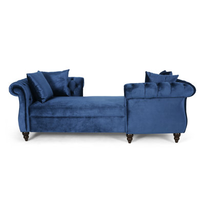 Tufted Two Arm Chaise Lounge by Rosdorf Park