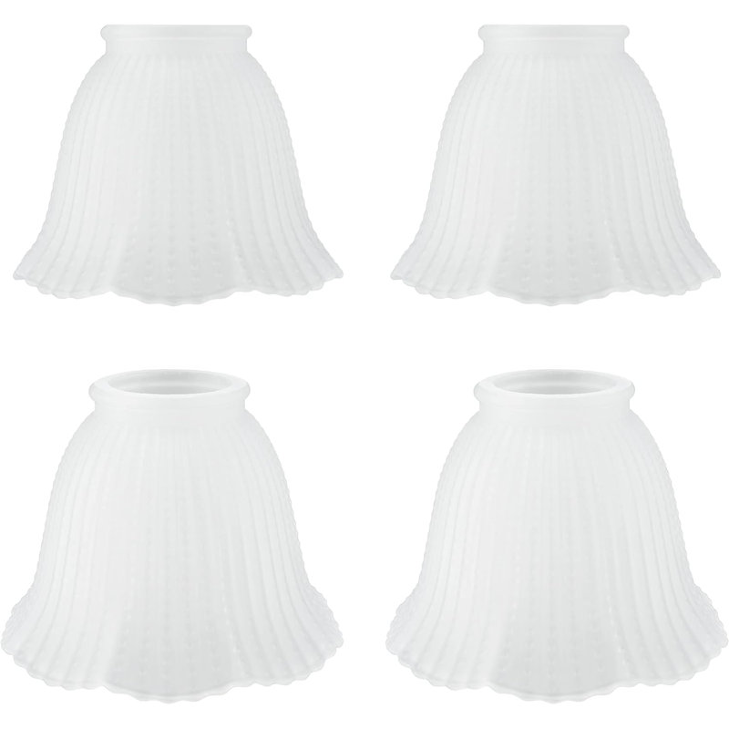 Abat-jour de ventilateur de plafond en verre 3,75 po H