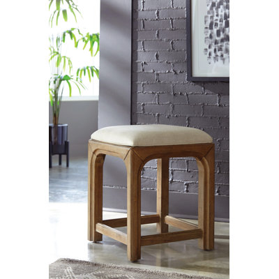Huxtyn Solid Wood Accent Stool