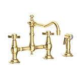 Chesterfield Kitchen Bridge Faucet with Side Spray