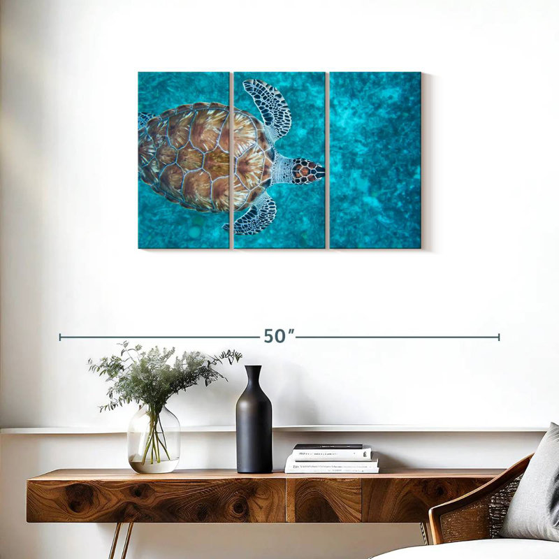 Natation tortue imbriquée, H 20 po x l 33 po