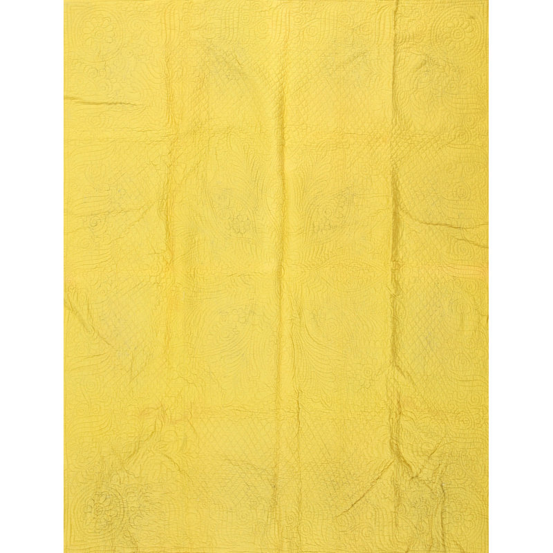 Tapis multicolore en laine noué antique Quilt America