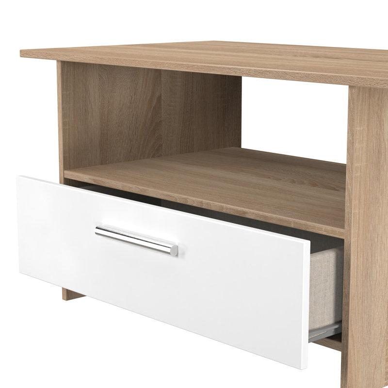 Fully Assembled Heinar Side Table with Storage