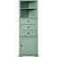 Armoire haute triangulaire avec 3 tiroirs et tablettes réglables-2058011803