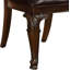 Ensemble de 2 chaises d'appoint de style traditionnel traditionnel avec dossier en similicuir rembourré et siège en similicuir rembourré